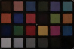 ColorChecker (1 lux, con ottimizzazione della scena abilitata)