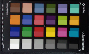 ColorChecker: Il colore di riferimento viene visualizzato nella metà inferiore di ogni patch