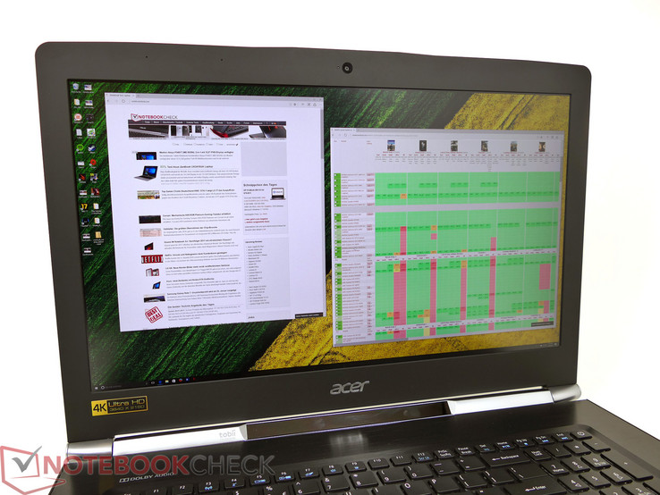 Vivido, luminoso, matto, ed ampio: il display 4K dell'Acer Aspire Nitro VN7-793G