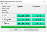 AS SSD - Test di copia