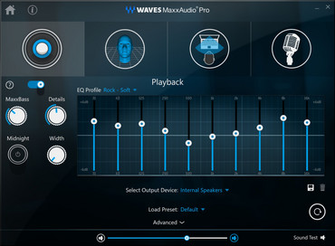 Waves MaxxAudio Pro con equalizzatore