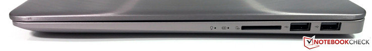 Lato Destro: lettore SD-card, 2x USB 2.0