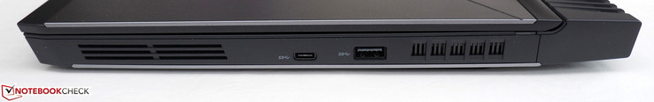 Lato destro: USB 3.0 Type-C, USB 3.0 Type-A
