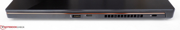 Destra: USB-A 3.1, Thunderbolt 3, Kensington Lock