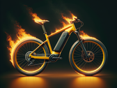 Gli incendi delle e-bike possono verificarsi durante la ricarica della batteria, ma anche durante lo stoccaggio (immagine simbolica: Dall-E / AI)