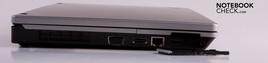 Lato sinistro: VGA, USB/eSATA, HDMI, ExpressCard, audio