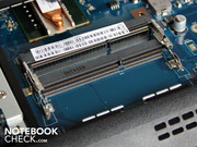 I quattro GB di RAM sono distribuiti su due moduli da 2 GB.