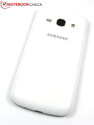 Discreto: Il retro in plastica del Samsung Galaxy Ace 3.