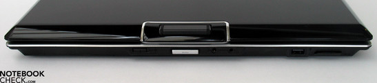 Front Side: Audio ports, USB, cardreader
