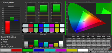 Colorspace (gamma di colore target sRGB)