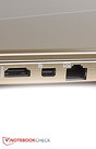 Possibile collegare displays esterni 4K tramite DisplayPort ed HDMI.