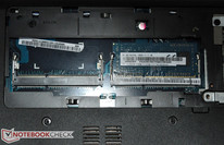 Il modulo RAM da 4 GB del notebook è facilmente accessibile.