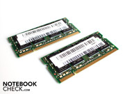 La RAM DDR2 consiste in moduli nella configurazione 2 x 2.048 MB
