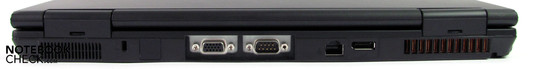Lato Posteriore: Kensington, RS 232, VGA, LAN, Displayport
