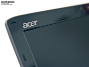 Il logo Acer si può trovare sulla parte alta a sinistra dello schermo.