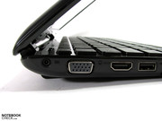 L'output VGA offre una buona qualità a 1280x1024, così come l'HDMI grazie alla connessione digitale.