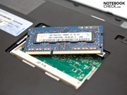 La RAM DDR3 10600S può essere espansa fino a 2 GB.