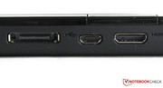 La porta docking station, micro-USB, mini-HDMI