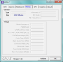 Informazioni di sistema CPUZ RAM
