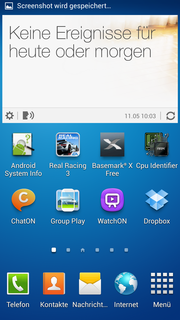 Il layout dello skin TouchWiz non differisce molto da Android, ma offre molte nuove features: