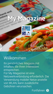 La nuova app "My Magazine" ci ricorda quella dell'HTC "Blinkfeed".