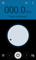 Si può usare una radio FM collegando degli auricolari.
