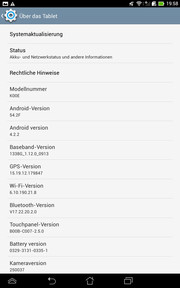 Android versione 4.2.2 è suato per l'Asus Fonepad ME372CG.