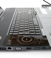 La tastiera dell'Aspire 8920G sfrutta tutta la larghezza del notebook ed è dotata di un tastierino numerico.