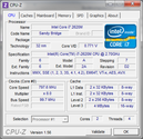 Informazioni di sistema CPUZ CPU