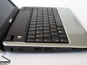 Il Dell Inspiron Mini 9 offre una tastiera completa con tutte le normali funzioni.