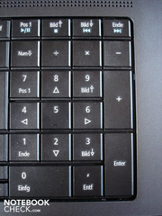 Non ci sorprende: La tastiera dispone di tastierino numerico.