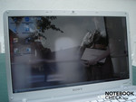 Il Sony NW11 in esterna (massima luminosità)