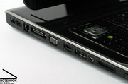 Da buon multimedia notebook l'HDX9320EG offre molte interfacce.