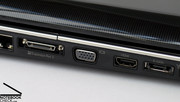Le più apprezzate sono la porta HDMI, una porta espansione de una porta eSATA, che consente la connessione di un hard disk esterno.
