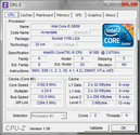 Informazioni di sistema CPUZ CPU