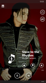 Nokia Mix Radio consente di scegliere un cantante, per avere musica simile.