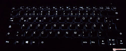 La tastiera del Lenovo IdeaPad 530s-14IKB (illuminata)