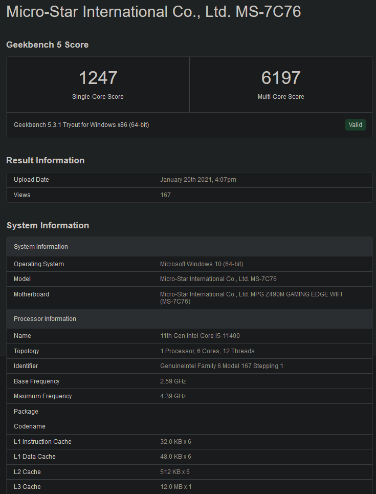 (Fonte Immagine: Geekbench)