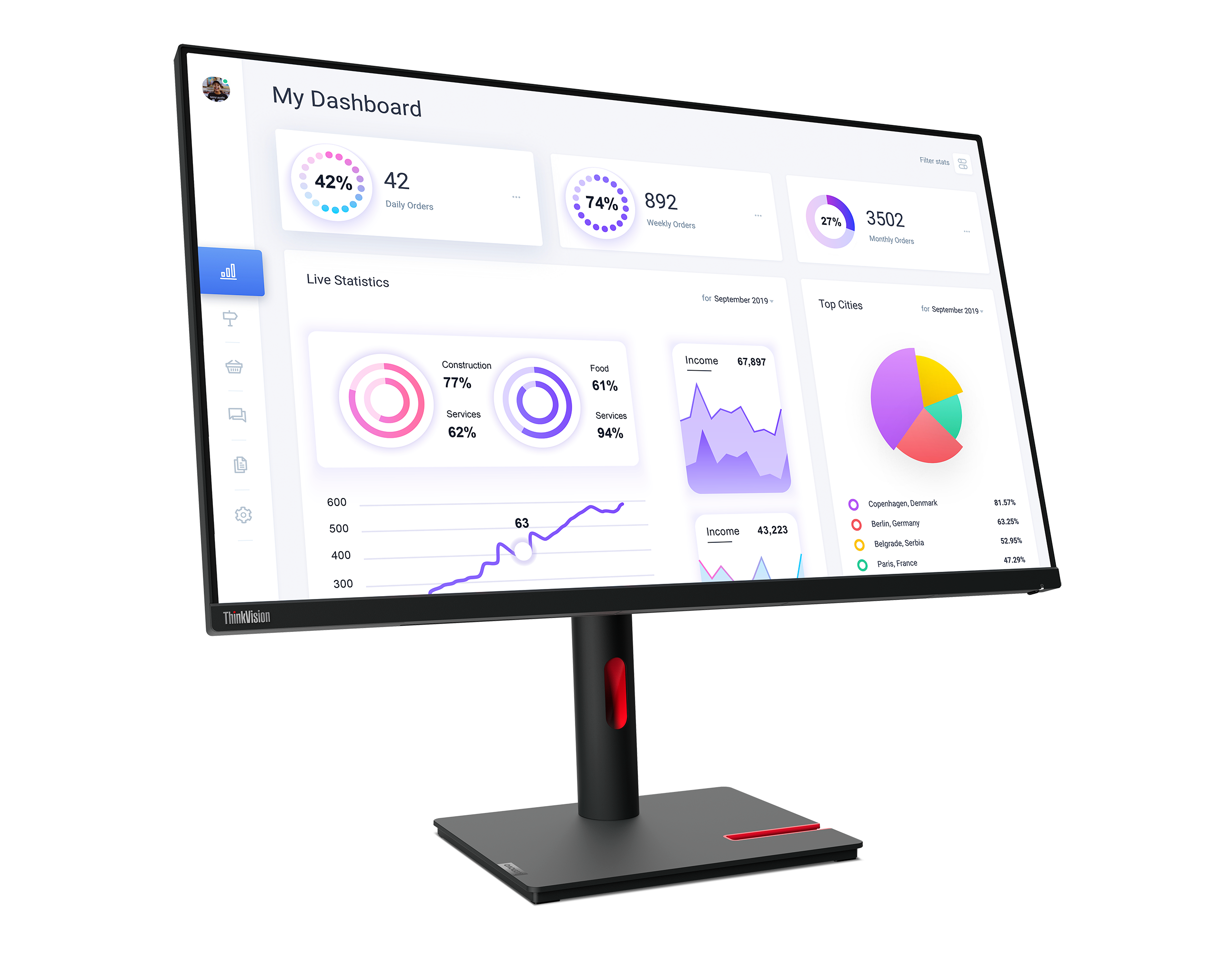 Annunciato il monitor Lenovo ThinkVision T32p30 con pannello IPS 4K 16