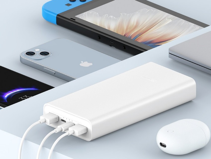 Power Bank 20000 MAh Modulaire 22,5W PD - Boîtier Aluminium Avec Écran LED, Ports USB-C - Portable Et Amovible