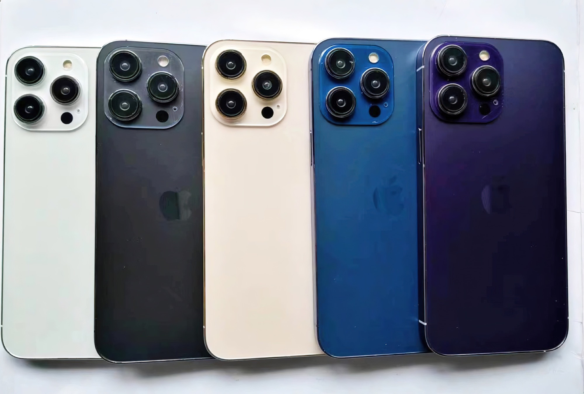 I presunti colori dell'iPhone 14 Pro sono mostrati in nuove foto e