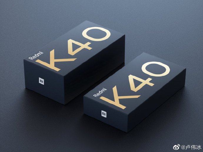 Le confezioni del Redmi K40. (Fonte immagine: Lu Weibing)