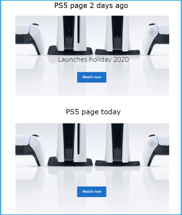Dettaglio del lancio della PS5 rimossi. (Fonte Immagine: Reddit - u/papin97)