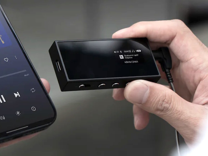 Questyle M15i Amplificatore Portatile Per Cuffie Con Doppio Jack E DAC USB, Certificato MFi, Alta Risoluzione, Basso Rumore, Per IOS/Android/PC