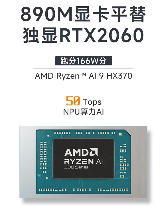 GMK sostiene che l'iGPU Radeon 890M può eguagliare una RTX 2060 discreta. (Fonte: Bilibili)