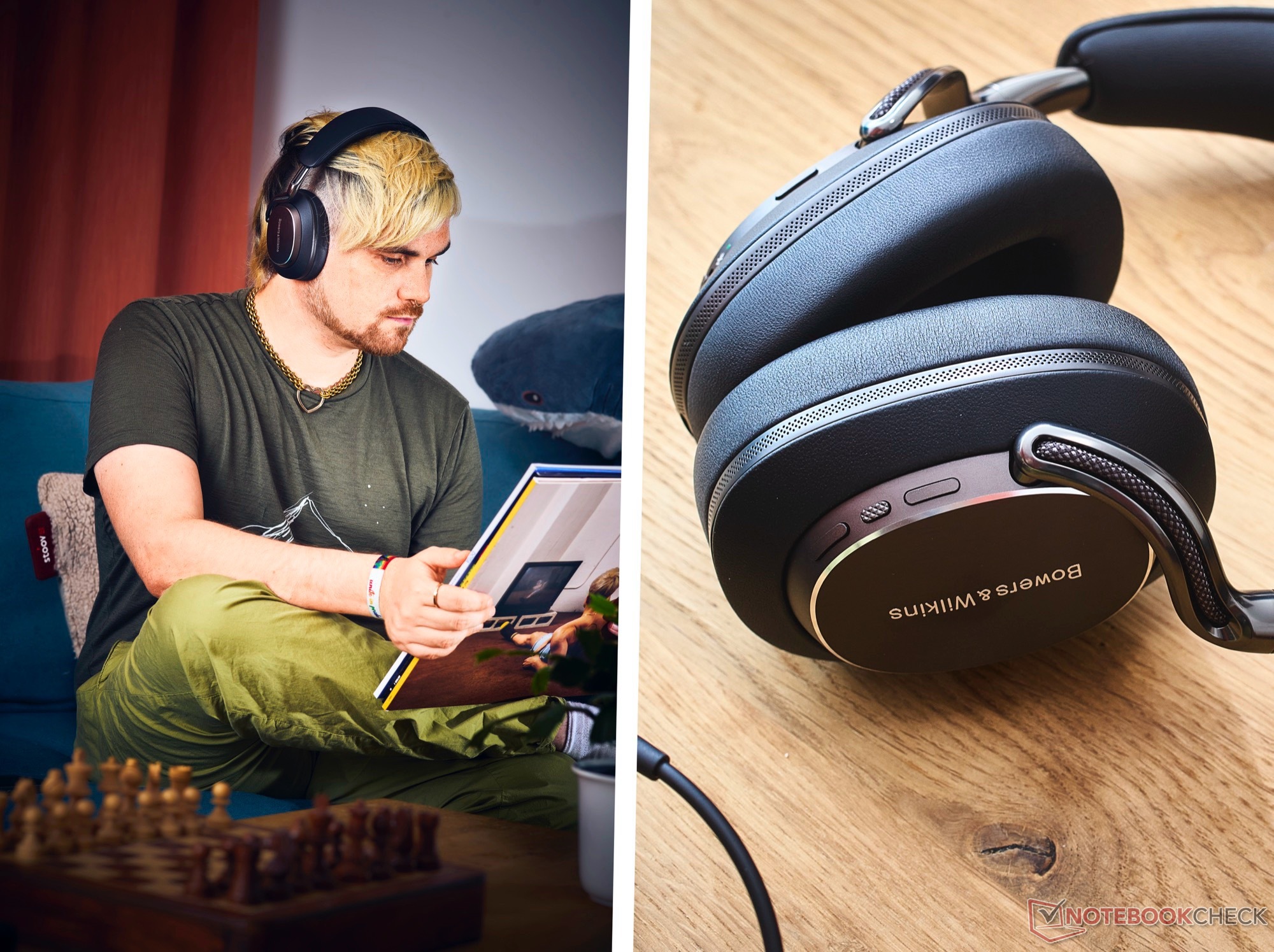 Il Bowers & Wilkins Px8 S2 migliora il design del suo predecessore solo nei dettagli. (Fonte: Notebookcheck)