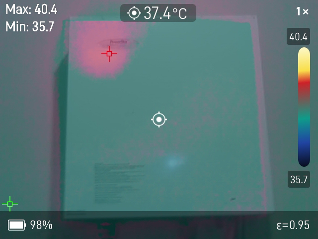 Vista in modalità fusione di uno scaldabagno