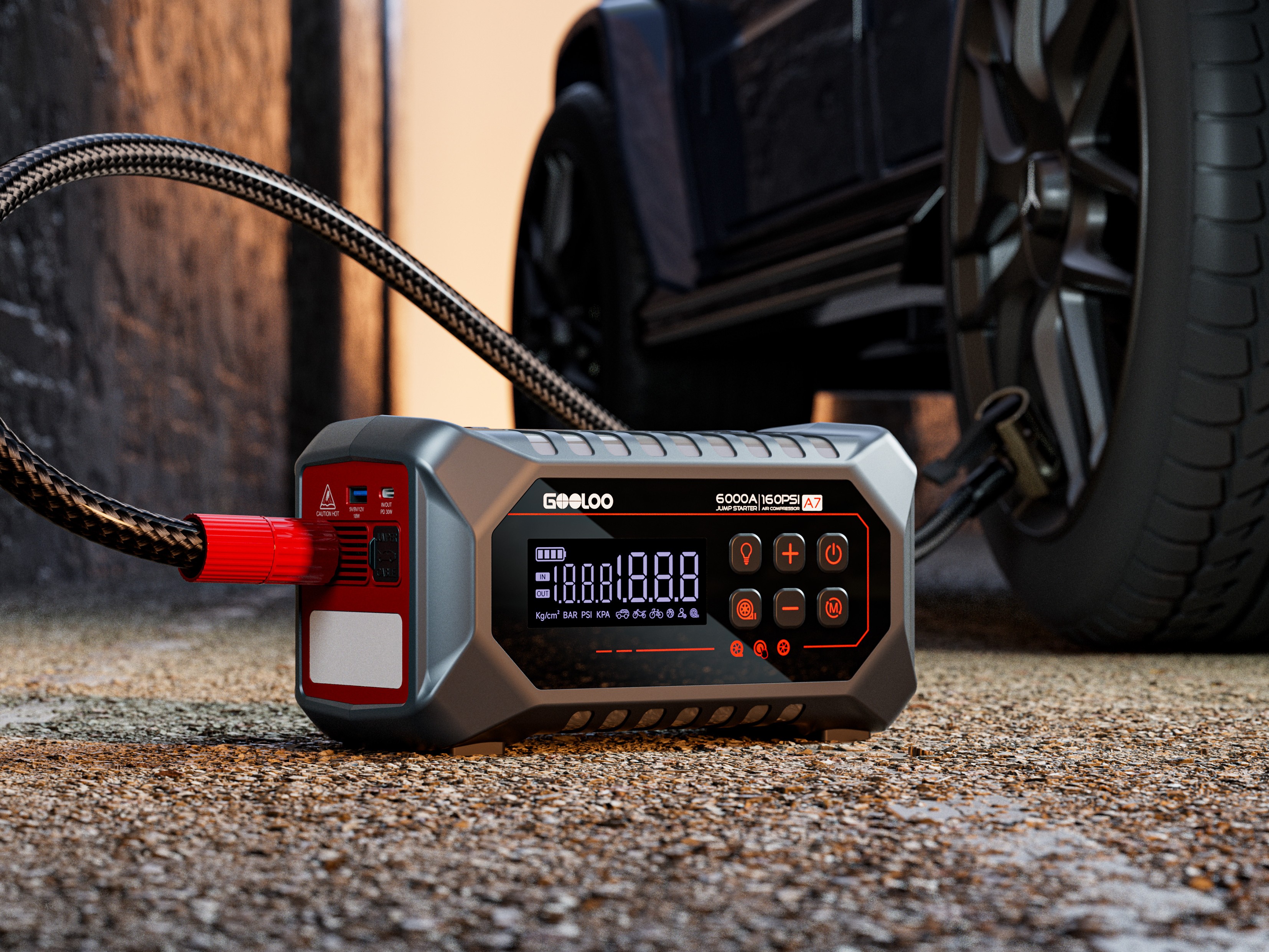 Jump&Go J20C Plus Avviatore Di Emergenza Portatile 24.000 MAh, 1500A Di Picco, Power Bank Con Doppia USB E Type-C, Per Auto 12V