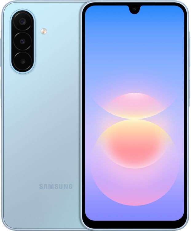 Il Samsung Galaxy A18 in blu