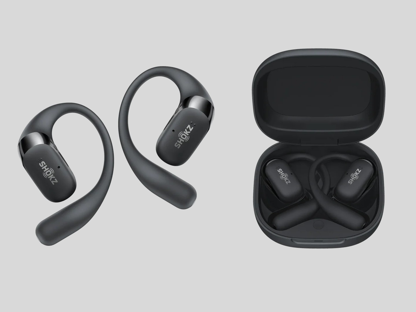 Custodia Protettiva In Silicone Per Shokz OpenFit 2 – Antiurto E Antigraffio, Con Clip E Cordino, Fori Precise Per La Ricarica